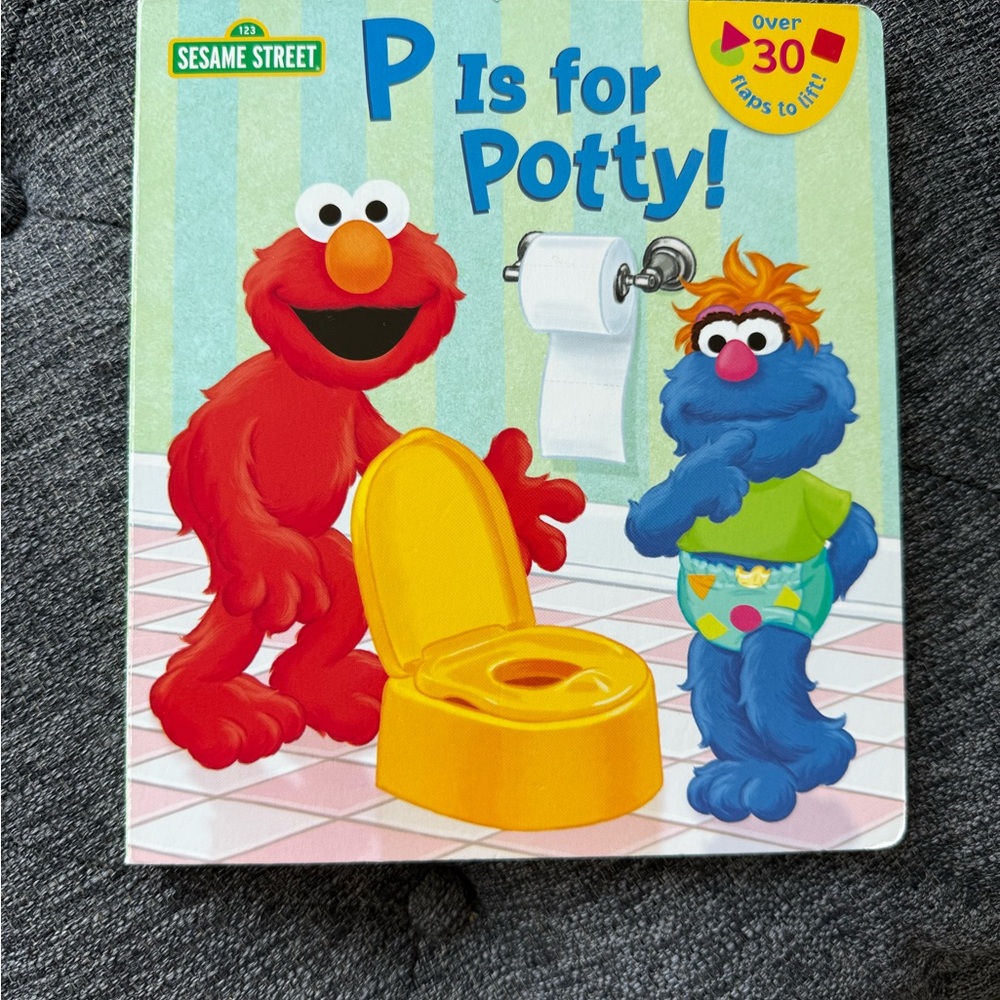 Sesame Street Elmo Potty Book - Red and Yellow